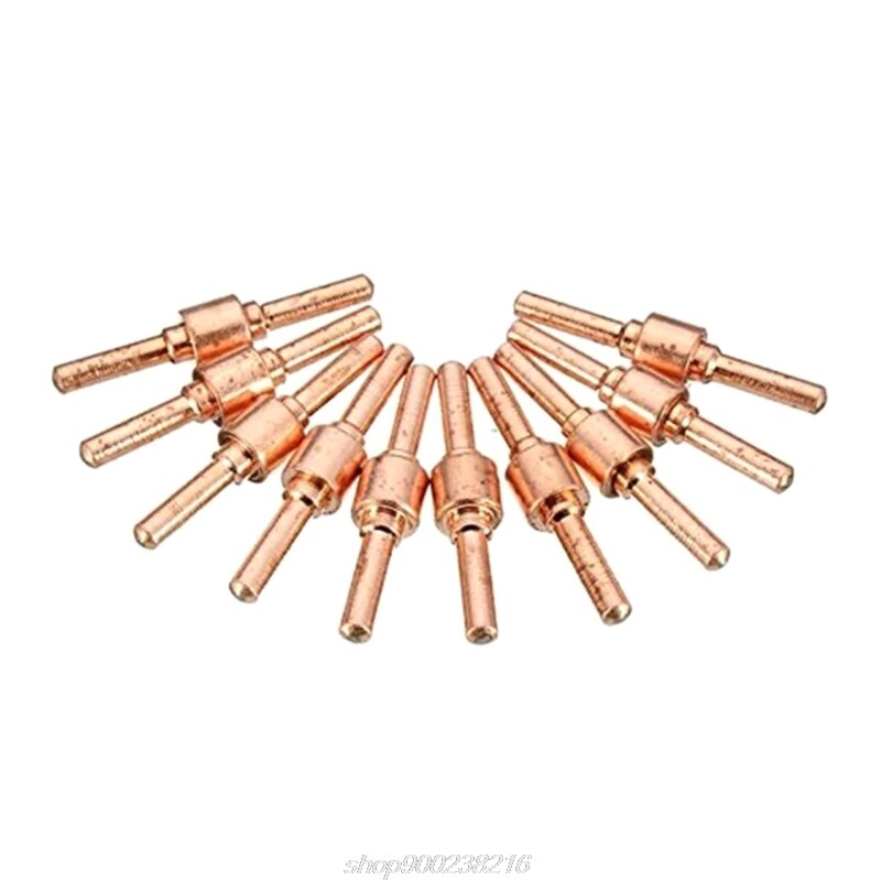 20Pcs Rood Koper Uitgebreide Lange Plasma Cutter Tip Elektroden &amp; Nozzles Kit Mayitr Verbruiksartikelen Voor PT31 A14 21