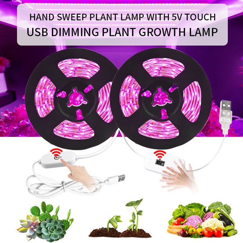 Kasvi kasvaa valo led-kasvinauhat valot joustava kasvuvalaisin kasvihuoneisiin hydroponics kukka nauhat valot kasvi valonauhat