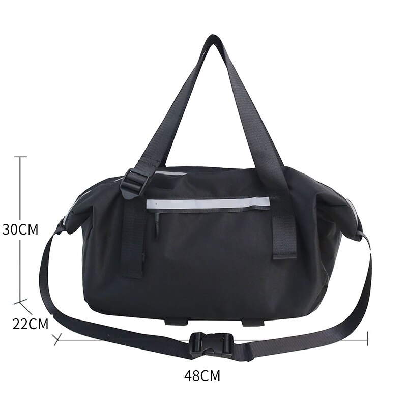 Reizen Lichtgewicht Bagage Tassen Schouder Pack Eenvoudige Mode Regendicht Grote Draagbare Handtas Mannen Vrouwen Tote Diagonaal Tas XA4M