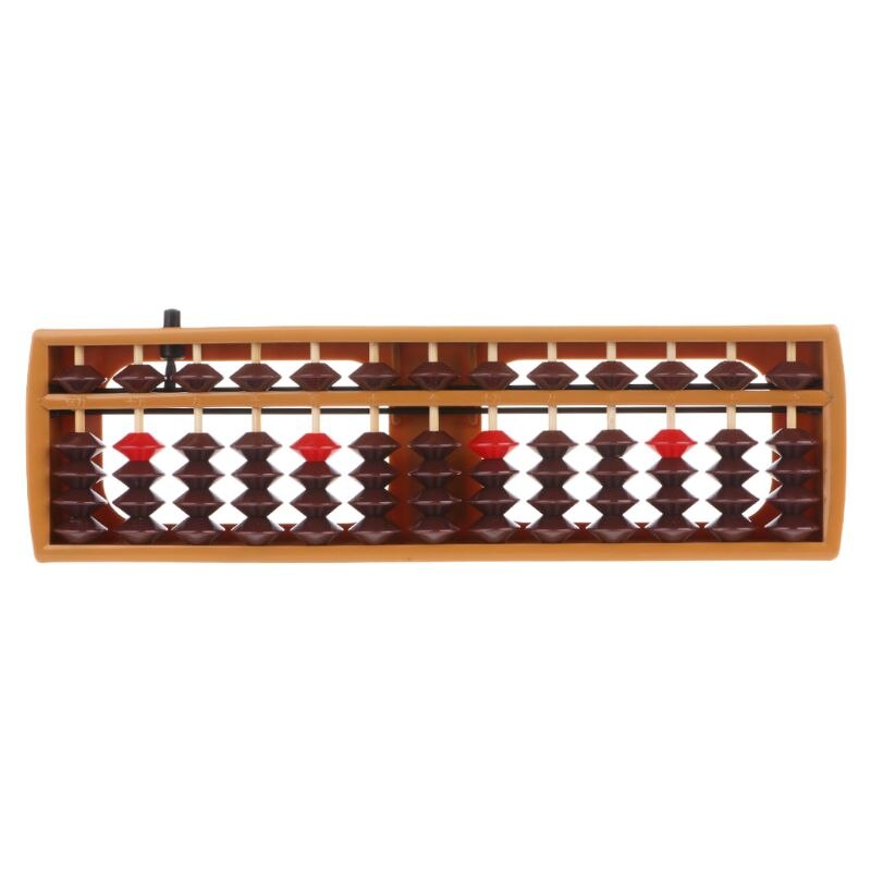 15 Digit 7-23 Digit Rods Standard Abacus Soroban Chinese Japanese Calculator Counting Tool Mathematics Beginners Caculating Toys: 926-BN   13Digit