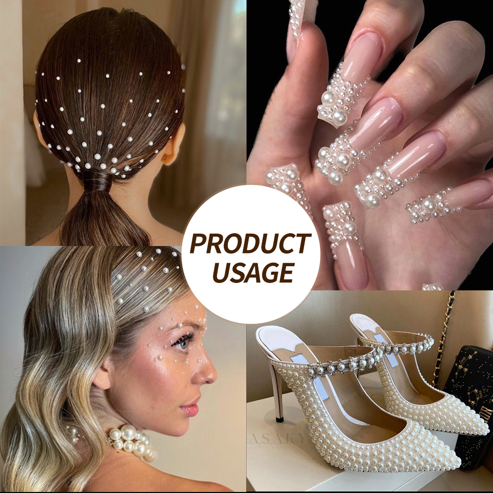 Perles demi-rondes à 12 grilles, breloques 3D pour ongles, 1.5/2/2.5/3/4/5mm, perles blanches à dos plat, bijoux pour ongles, artisanat des ongles, strass