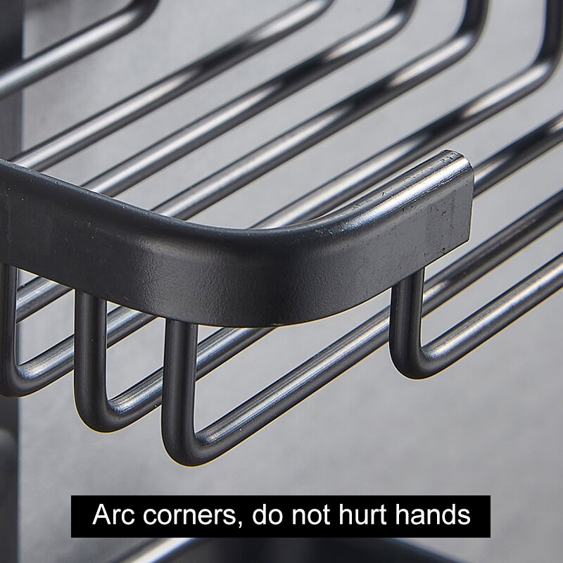 Väggmonterade tvålkoppar tvålhållare tvålkorg badrumstillbehör aluminium banheiro badbeslag  el0003