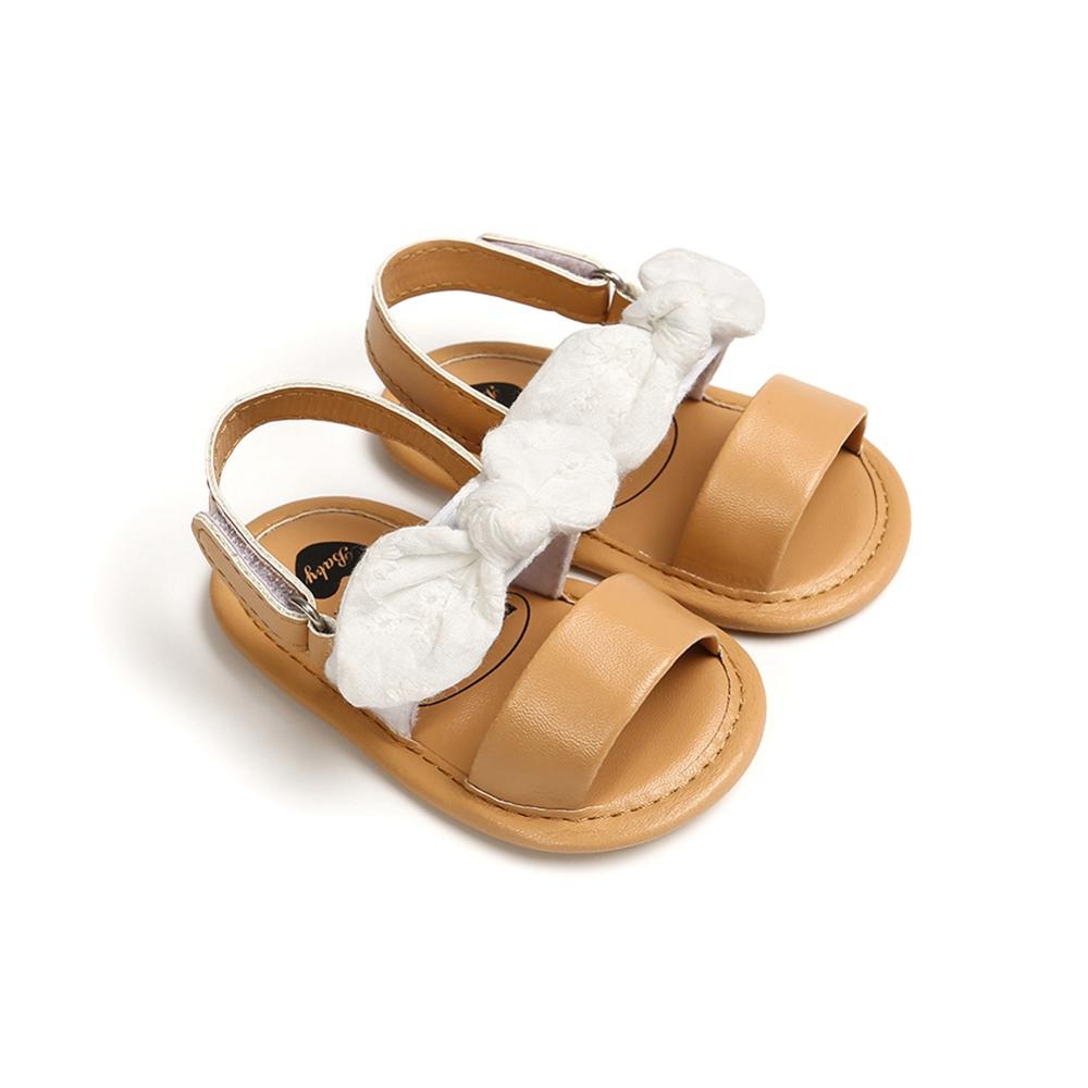 Summer Baby Girls Bow First Walkers Soft Bottom Sandals