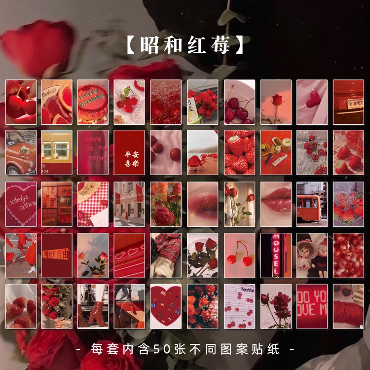 50 pcs Stickers aesthetic Scrapbooking material Stickers for notebooks Stick labels custom sticker hand made accessories: 6