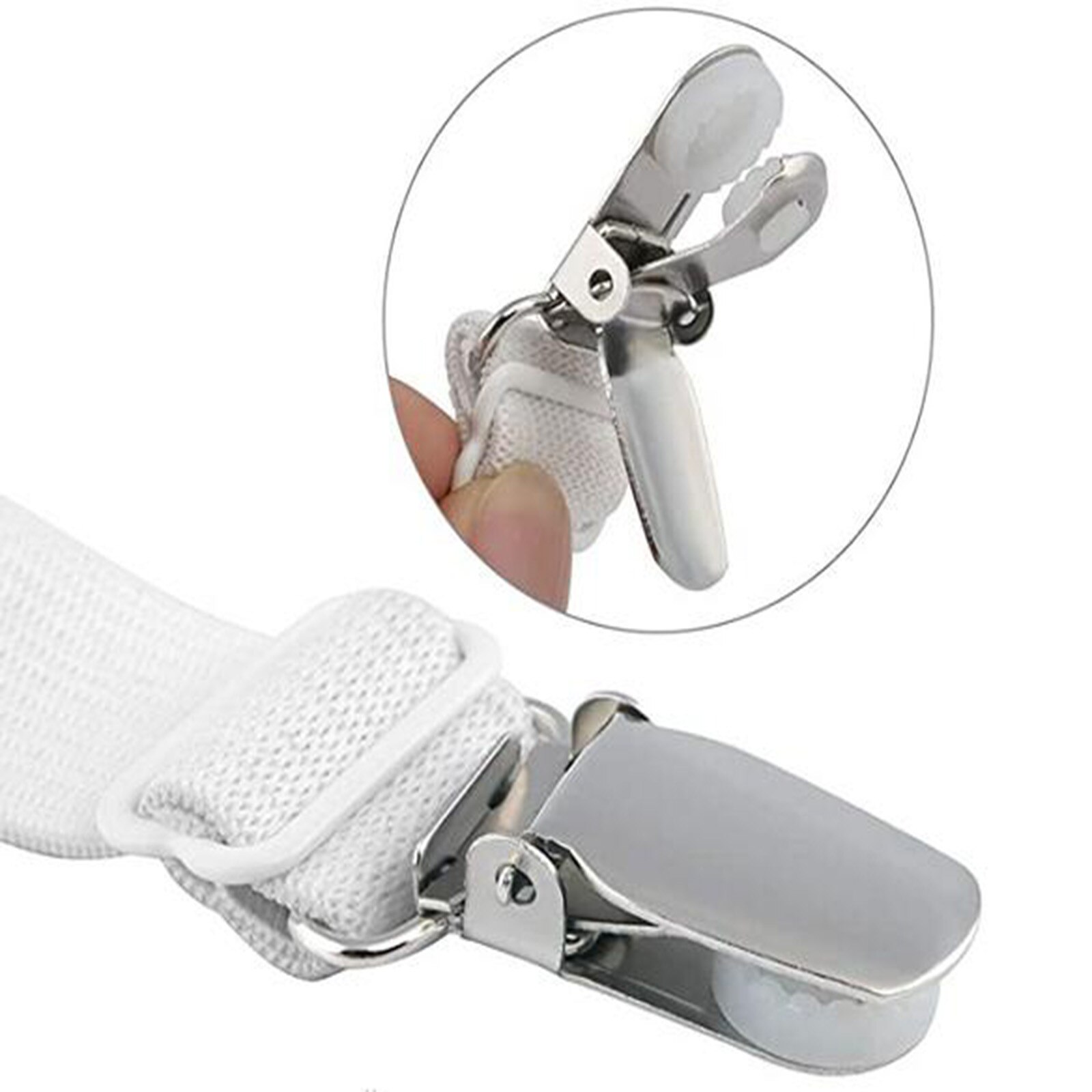 8 teile/los Weiß Bettlaken Greifer Rutschfeste Decke Matratze Abdeckung Sofa Bett Befestigungen Elastische Clip Halfter Bettwäsche Halfter