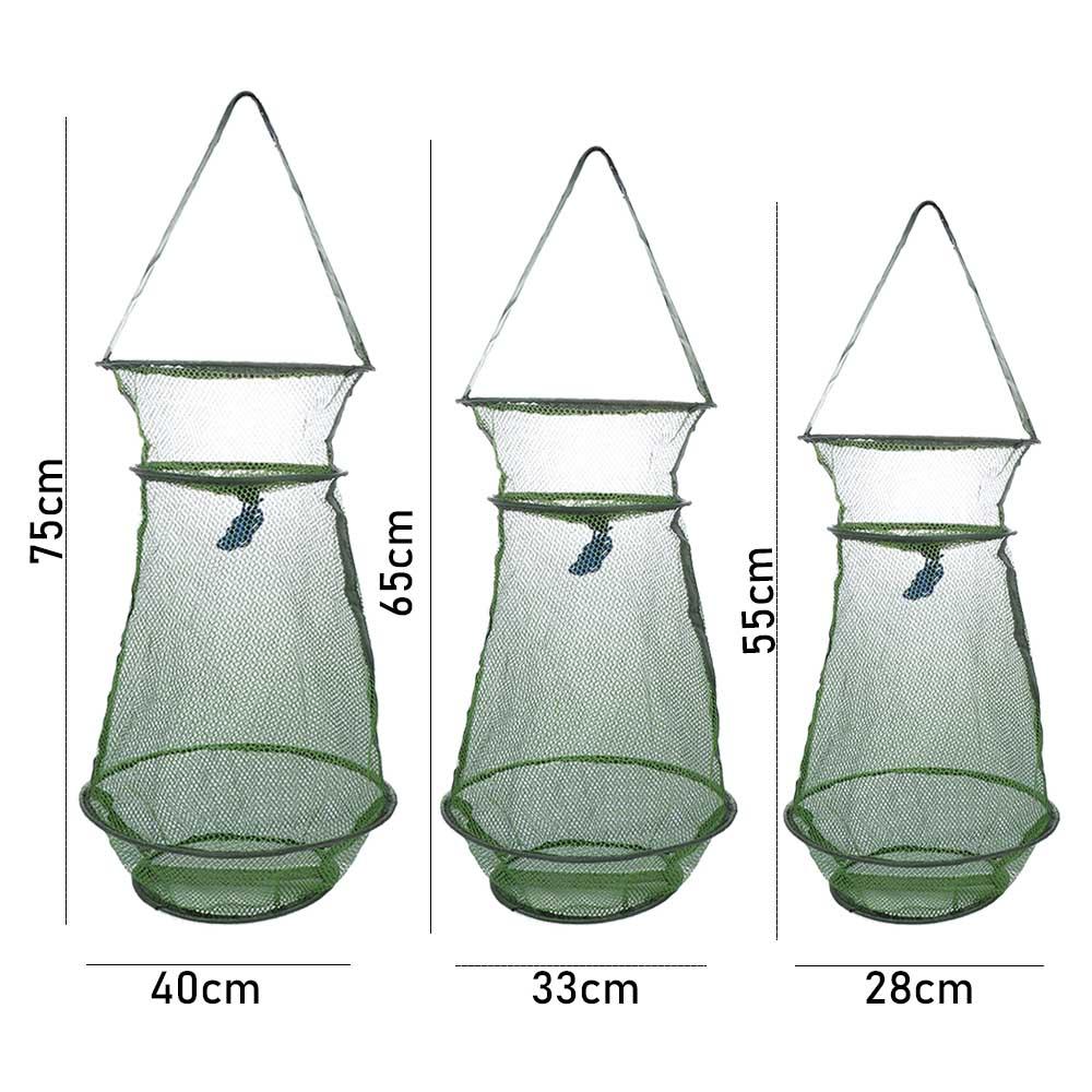 Jaula de almacenamiento, trampa de pesca, red plegable, accesorios para peces, red de aterrizaje, jaula de malla para peces y camarones, red de pesca, cesta de pesca