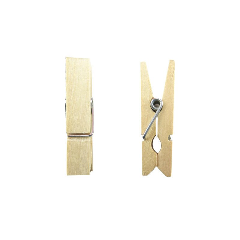 Pinzas de madera para la ropa, pinzas de madera para el lavado de ropa, para jardín, color Natural, 36 Uds.