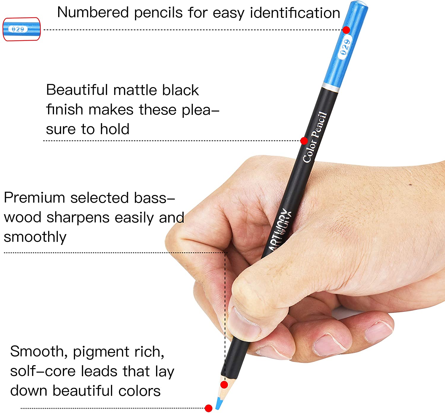 Gekleurde Potloden Set 72/120/180 Kleuren Met Rits Case Professionele Tekening Art Supplies Voor School Trekken Schets Art Supplies