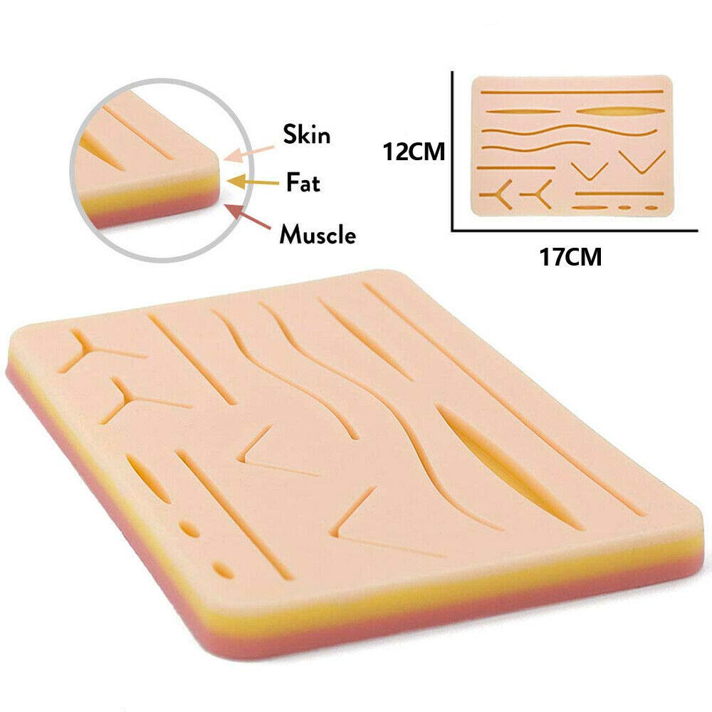 Kit médical de formation à la Suture, modèle de peau, entraînement à la pratique de la Suture humaine, Kit de formation pour médecins et infirmières