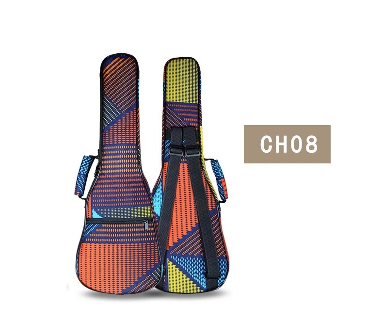 Bærbar slitesterk 21- tommers liten gitar sopran ukulele ryggsekk gig bag sak ukues myk uke dekke: Ch08