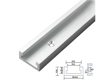 Aluminum alloy T-track groove beveled track and beveled slide and bevel bar slider table saw bevel gauge bar woodworking tool
