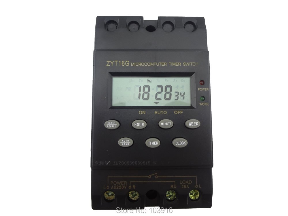 220V Timer Switch Timer Controller program/programmable timer switch 25A amps, LCD display
