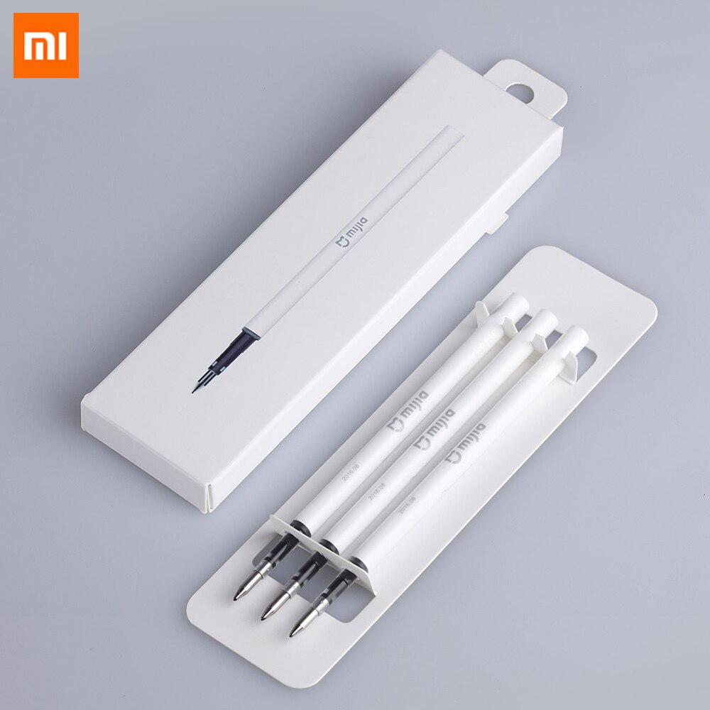 Original Xiaomi Mijia Sign Pen 9.5mm Signing Pen PREMEC Smooth Switzerland Refill MiKuni Japan Ink Add Mijia Black Refills