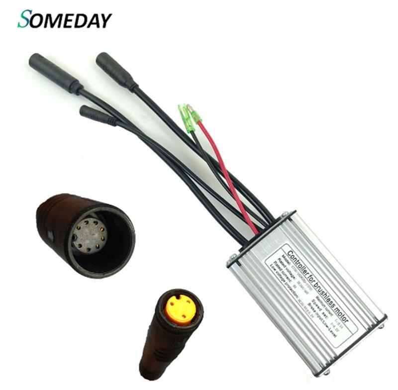 Een Dag Elektrische Fiets 36 V/48 V 17A Vierkante Wave Kt Controller Voor Ebike 250 W/350 W motor Wiel Met Sm Wp Plug En Licht Lijn