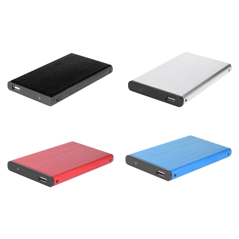 Portable 480Mbps USB 2.0 Mobile Hard Drive Disk Case Aluminum Alloy 10TB 2.5 inch SATA HDD SSD External Enclosure Box