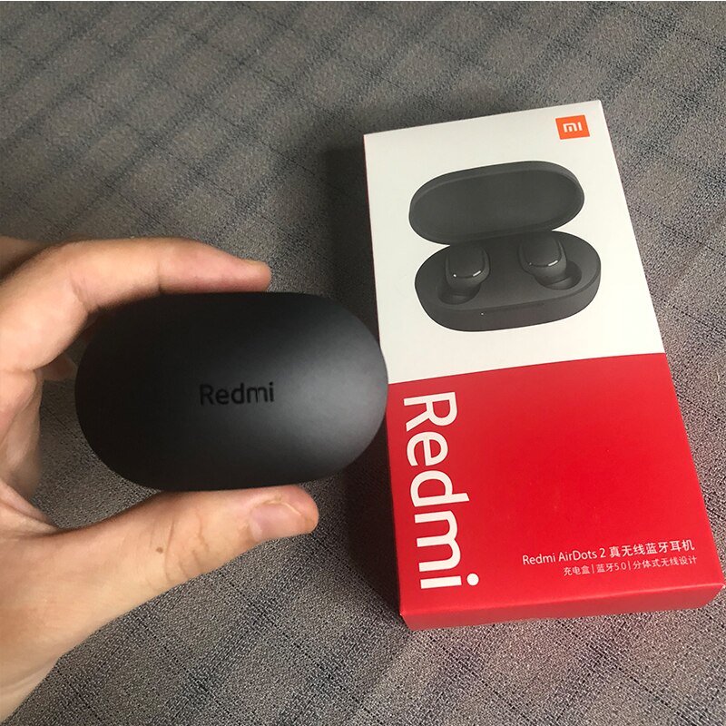 Xiaomi-auriculares Redmi AirDots 2, auriculares inalámbricos con Bluetooth 5,0, auriculares internos de graves estéreo con carga, auriculares Ture