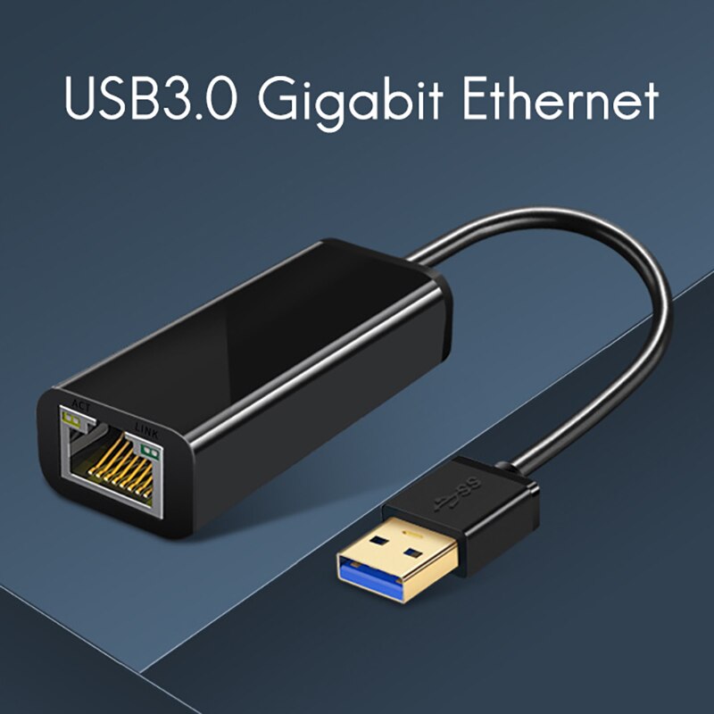 Ethernet Adapter USB3.0 10/100/1000M Network Card Interface Drive Free LAN Port Computer Converter for Switch Mac OS