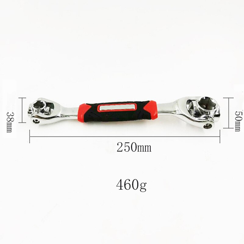 360 Rotatie Dubbele Steeksleutel Set 52 In 1 Multitool Hond Bone Sleutel Voor Auto Reparatie Tools 250Mm Universele socket Wrenchs