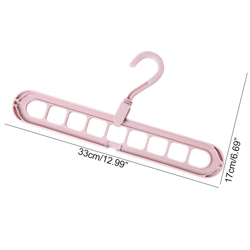 Cintre pour gain de place 3D 1 pièce | Porte-vêtements magique rose/vert avec crochet, placard organisateur armoire moderne pour la maison, support de rangement pour vêtements