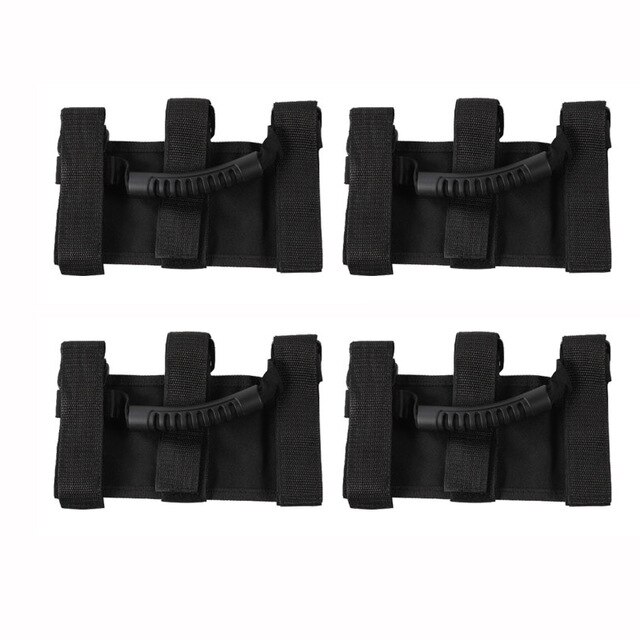 Roll Bar Grab Handles Roll Bar Grab Handles For Jeep Wrangler YJ TJ JK CJ Car 4x4 4WD Bar handles: 4pcs black