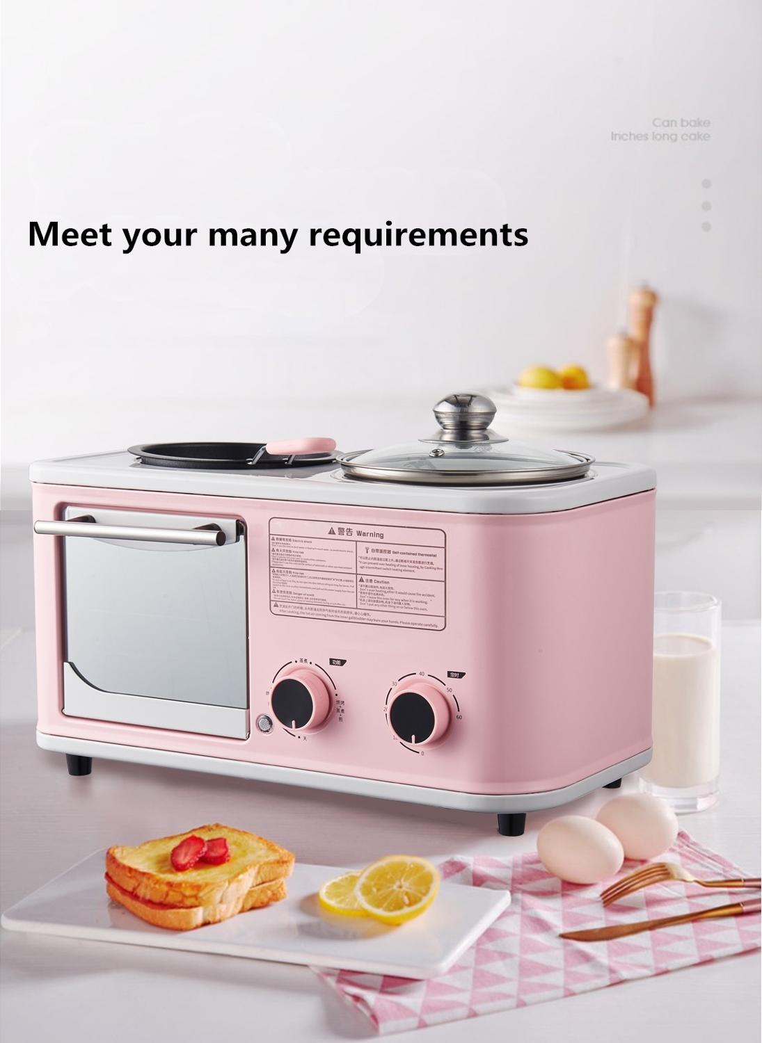 Prachtige En Eenvoudige Multi-Functionele Ontbijt Machine, Oven, Pan Frituren, Koken Pot, drie In Een, Meer Eenvoudig En Handig