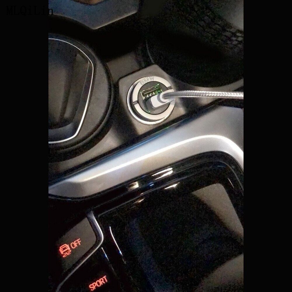 Auto Originele Usb-oplader Voor Bmw Universele Voor F10 F15 F16 F25 F26 F30 E90 F01 G30 G50 Usb Quick dual Sigarettenaansteker Adapter