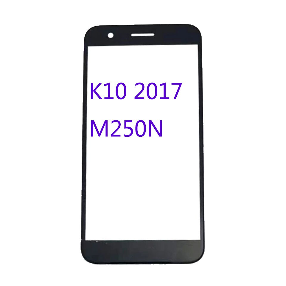 10Pcs\Lot For LG K10 Version K430n M250N K11 LCD Front Touch Screen Lens Glass With OCA Glue Replacement