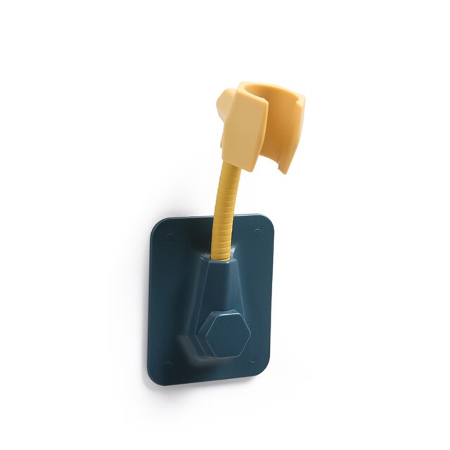 Douchekop Houder Verstelbare Zelfklevende Douchekop Beugel Zelfklevende Douche Fixing Stand Muur Rack Badkamer Universele: YELLOW