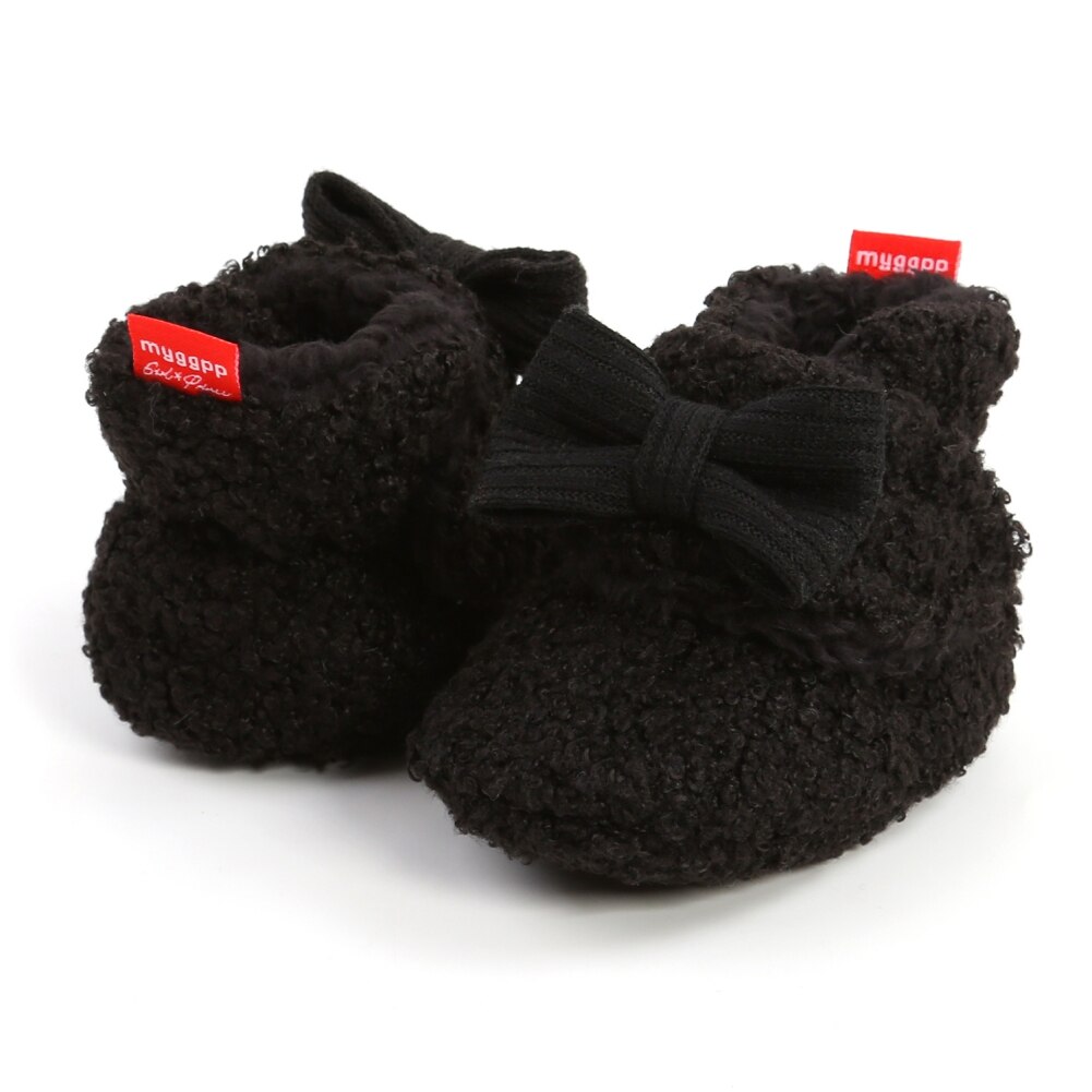 Zapatos cálidos para gatear de otoño e invierno, botines para bebé recién nacido, Zapatillas para niño y niña, Zapatillas para primeros pasos de flor de piel de 0 a 18M