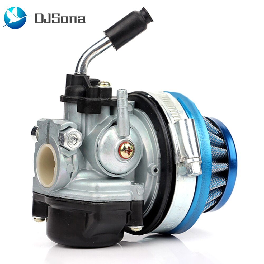 Cykelcykel luftfilter förgasarmotor för 37 50 80cc 2 takts motorenhet för 47cc 49cc mini fyrhjuling atv smuts kart buggy