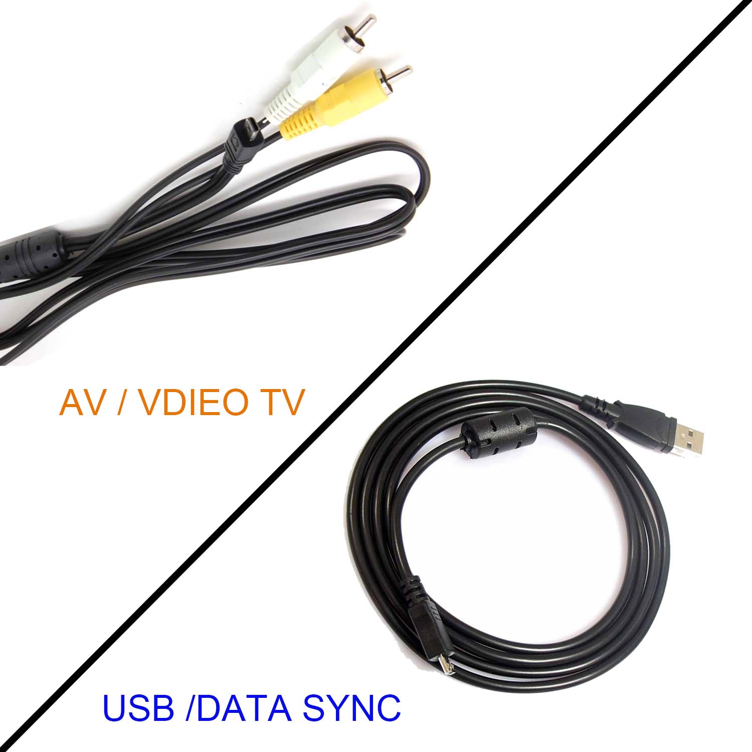 CABLE de TV USB y AV para PANASONIC LUMIX DMC-FX07, DMC-FX10, DMC-FX100K, FX100S, FX12, FX150K, DMC-FX150S, DMC-FX2, DMC-FX3