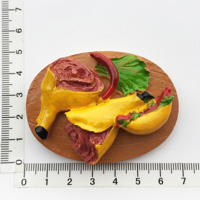 Citron äpple fruktkorg magnet för kylskåp dekor bröd kexkorg söt kylskåp magnet aubergine tomat korg mat magnet: 11