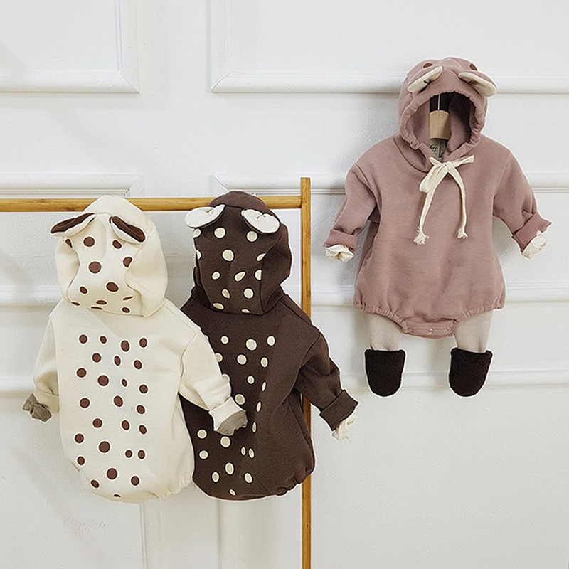 MILANCEL baby kleding lange mouw baby bodysuit herten stijl baby jongens jumpsuits peuter jongen kleding