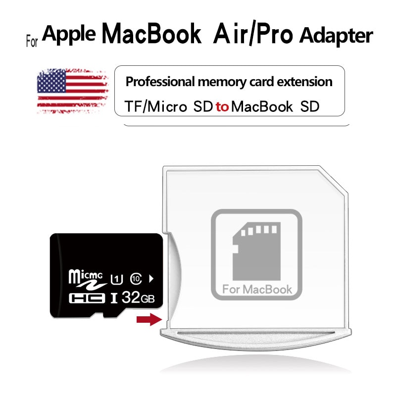 Ingelon Micro SD Card Adapter Nifty-Minidrive Laptop Storage Adaptador For Macbook Air 13 and 13/15 Macbook Pro Accessories