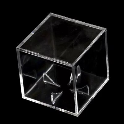 8CM Acrylic Baseball box related Display Cube Tennis transparent Case for ball Souvenir Storage Boxes Holder UV Protection