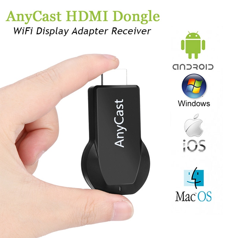 Anycast M2 Plus Miracast Tv Stick Adapter Wifi Display Spiegel Ontvanger Dongle Mirrorscreen Draadloze Hdmi 1080P Voor Ios Andriod