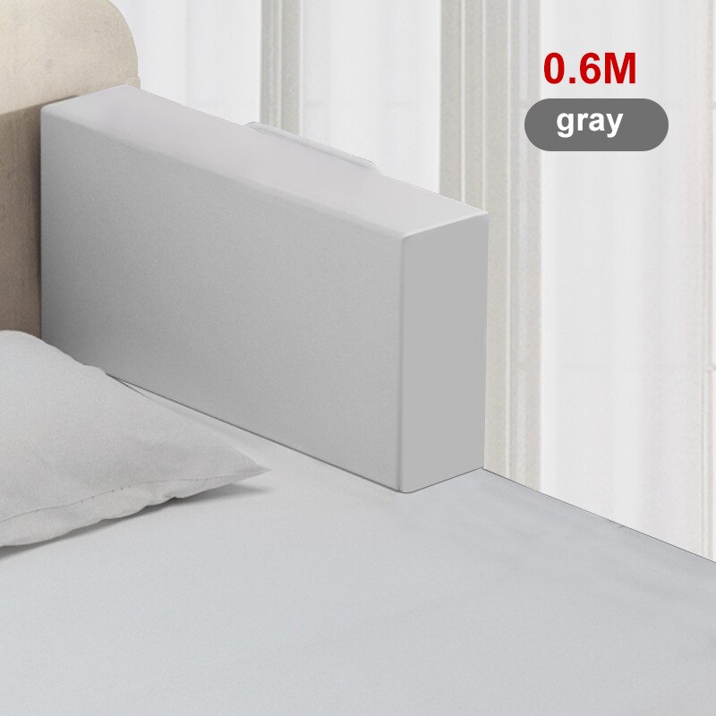 28cm höjd baby sängskena skydd höjd justerbar anti-kollision räcke barnsäng staket säng allmän mjuk grind spjälsäng: 0.6m grå   (1 st)