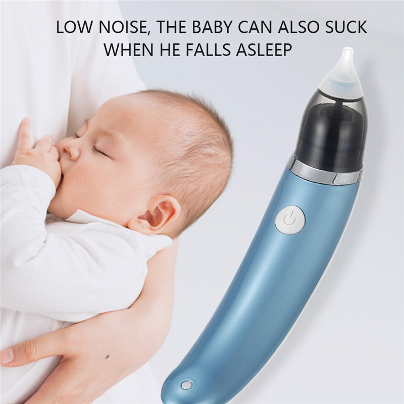 Loozykit Baby Nasal Aspirator Safety Electric Nose Cleaner 2 Size Baby Care Accessories Oral Snot Sucker For Newborns Boy Girls