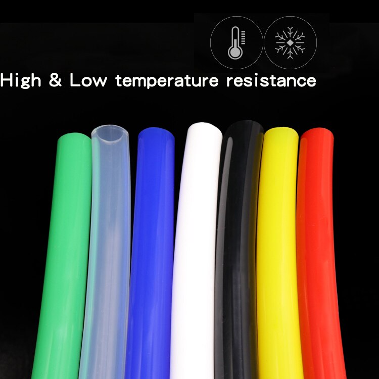 2x4 Silicone Tube ID 2mm OD 4mm Flexible Rubber Hose Thickness 1mm Fo Grade Soft Milk Drink Pipe Water Connector Colorful