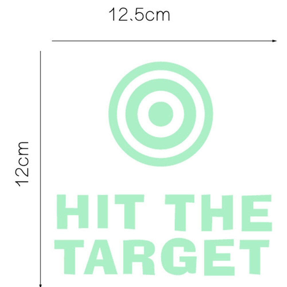1 Pc Diy Bathroom Toilet Luminous Paste Stickers Hit The Target Pattern Emitting Fluorescent Toiletry Poster Home Decor