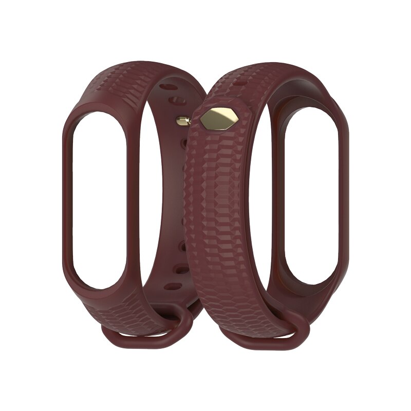 Mi Band 4 Strap Wrist Bracelet for Xiaomi Mi Band 3/4 Silicone Wristbands Correa Miband 3 Accessories: Wine Red