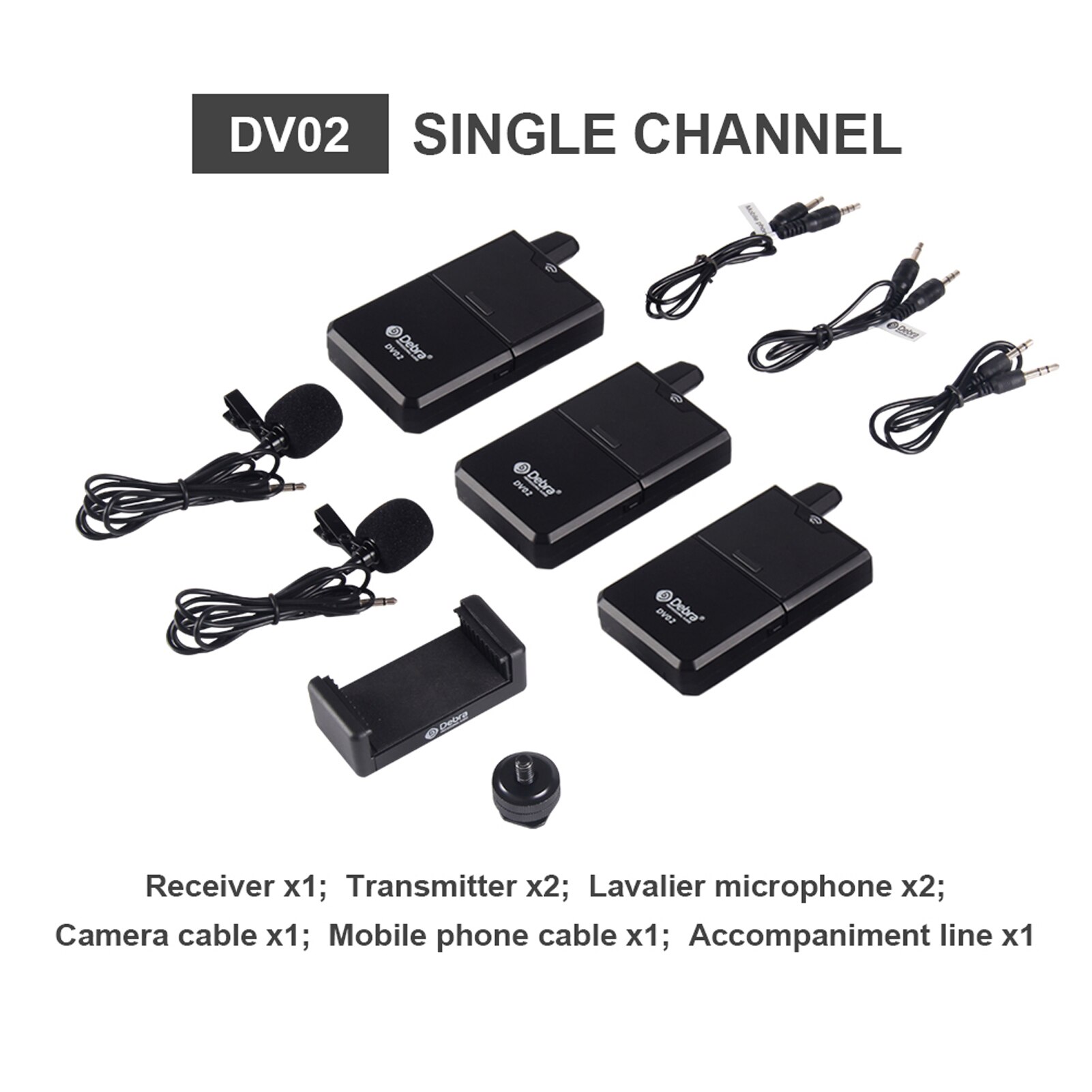 UHF Wireless Collar Clip Microphone w/ Audio Monitor Function for phones Cameras Outdoor Interview Live Broadcast Tie-clip Mic