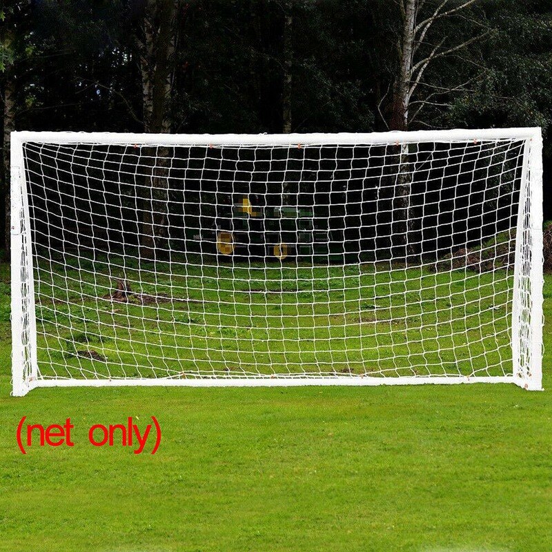 24 x 8ft fodboldmål i fuld størrelse net sport fodbold post netting træning baggård