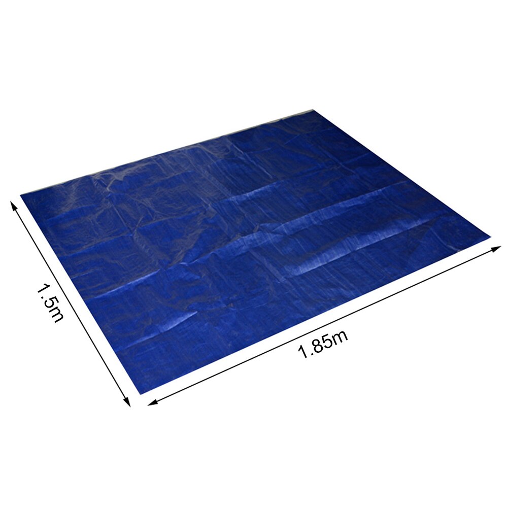 Rectangle Durable Swimming Pool Cover Weatherproof Blue Dust Mat Tarp For Family Garden Pools Accessories: 1.5x1.85m