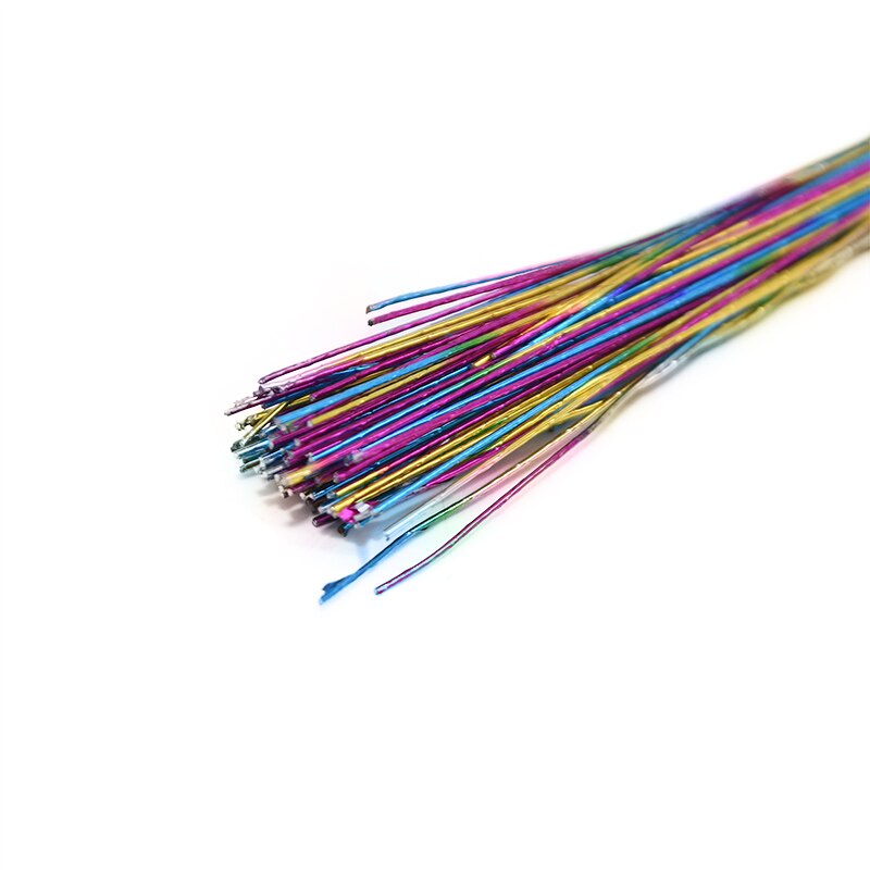 25pcs/lot Stocking Flower Wire #26 Paper Wire Commonly Used Iron Wire For DIY Nylon Stocking Flower Making Material Accessory: T12 muliticolor
