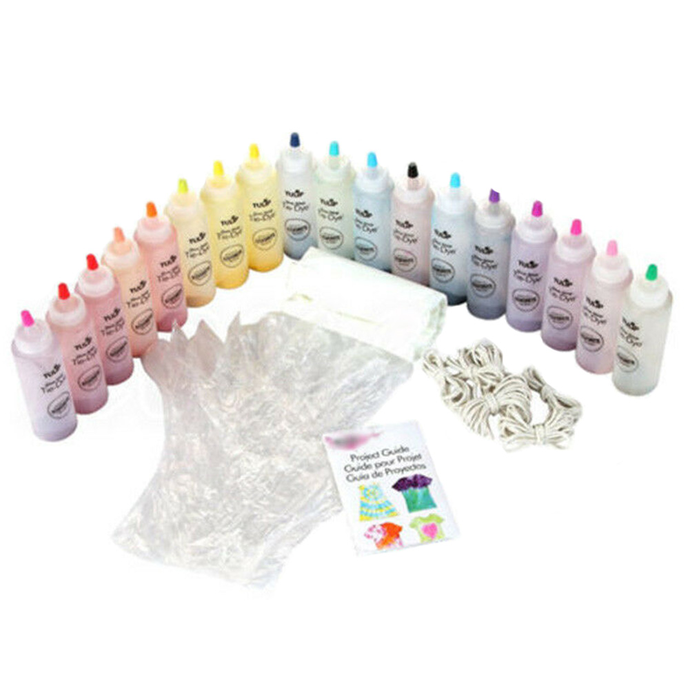 18 Flessen/5 Flessen Permanente Een Stap Tie-Dye Set Diy Set Stof Textiel Ambachten Grond Techniek dye Schilderen Party Art