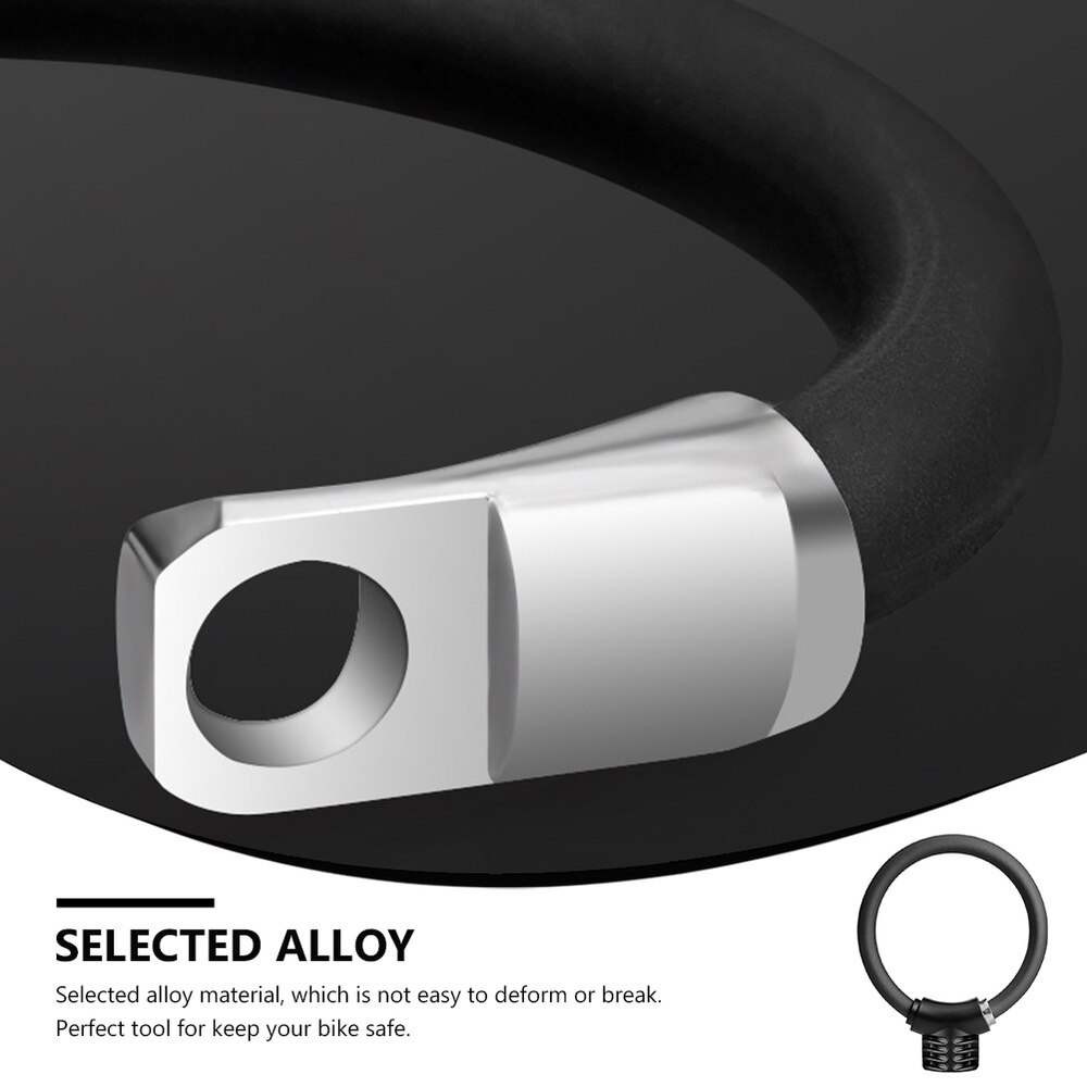 1pc Bike Lock Ring Shaped Lock Thickened Bike Anti-theft Alloy Lock