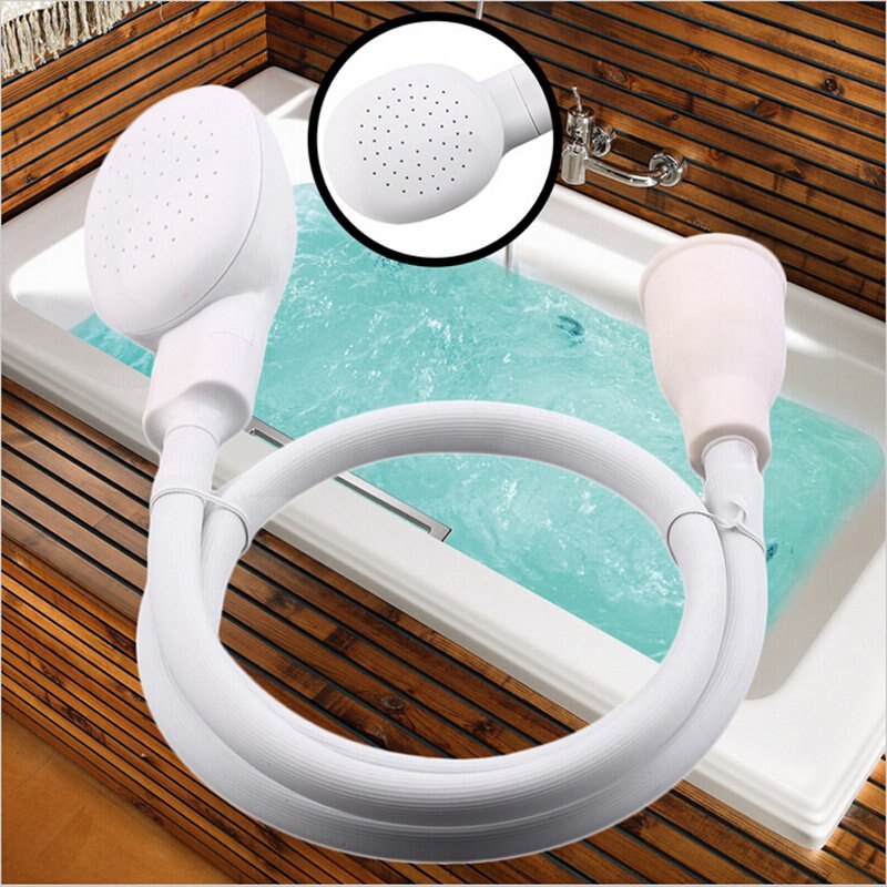 Ducha de baño para perros y gatos, cabezal de pulverización de grifo blanco multifunción para lavado de pelo de mascotas,