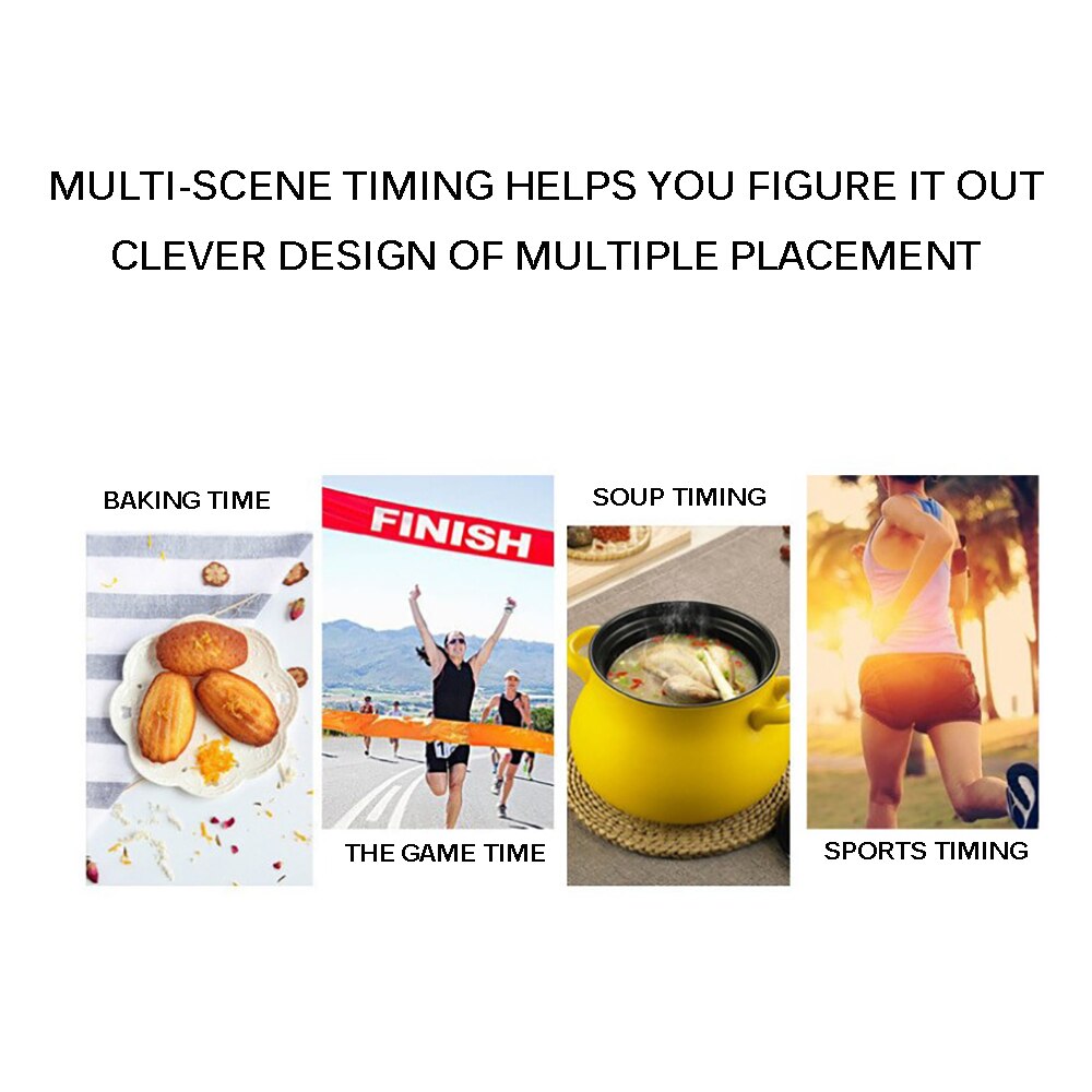 Kitchen 2 In 1 Timer Digital Kitchen Timer Magnetic Electronic Timer And Stopwatch Sounding Alarm