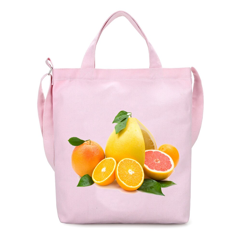 Fiore Frutta Stampa Grande sacchetto di Tote di Acquisto di Generi Alimentari Borse Delle Donne della Tela di Canapa Solido Riutilizzabile Sacchetto di Spalla Semplice Signore Di Modo del Tote del Sacchetto di Mano: BP367